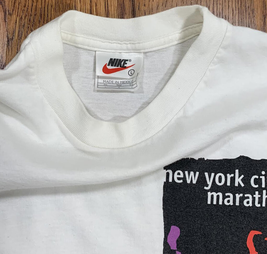 Vintage Nike New York City Marathon 1997 T Shirt (Size L) — Roots